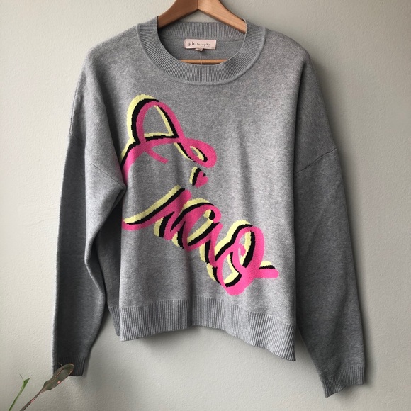 Philosophy CIAO Graphic Sweater Sweatshirt - Picture 7 of 12